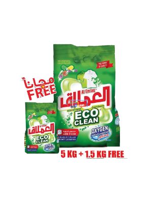 Picture of Al Emlaq Eco Clean Green Detergent Powder 5.0 + 1.50 kg