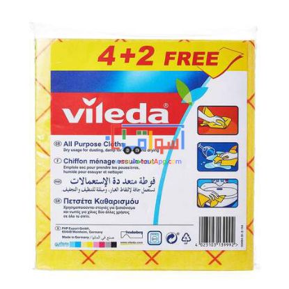 Picture of Vileda all purpose cloth 4+2 pieces free 