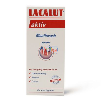 Picture of Lacalut Active Mouthwash and Rinse - 300 ml