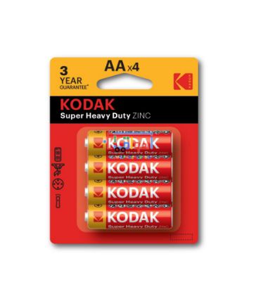 Picture of Kodak AA Extra Heavy Duty Batteries Pack Of 4