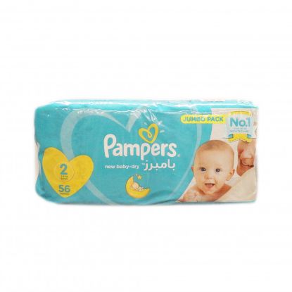 Picture of Pampers New Baby-Dry Diapers, Size 2, Mini, 3-8 kg, 56 Count