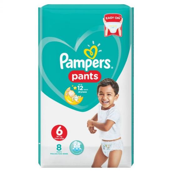 صورة Pampers Pants Diapers, Size 6, Mini, 8 Count