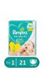 صورة Pampers Baby-Dry Diapers, Newborn Size, 2-5 kg, 21 Diapers