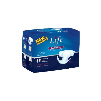 Picture of Life  Adults Brief for Men and Women , Large , 12 pcs