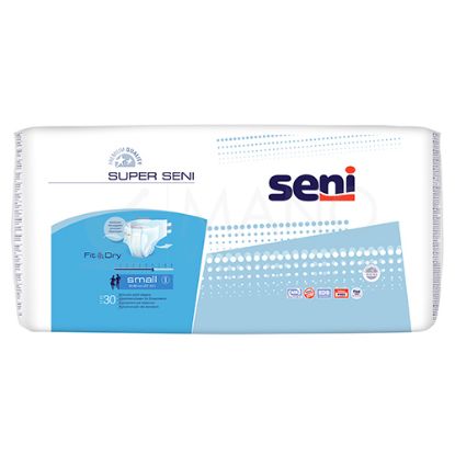 Picture of Seni Super Breathable Adult Diapers - Small  (30 Pieces)