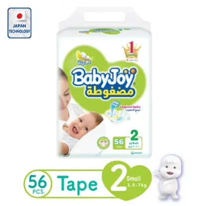 Picture of Baby Joy Diapers, small, Size 2, from 3.5-7 kg ,56 Piece