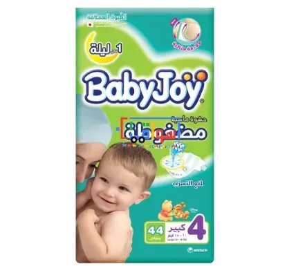 Picture of Baby Joy Diapers, L , Size 4, from 10-18 kg ,44 Piece