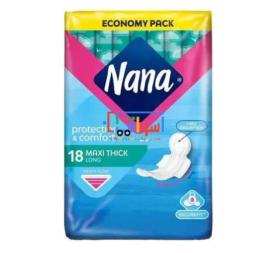 صورة Nana Women Pads Economy Pack Maxi Thick Long 18 Pads