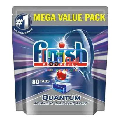Picture of Finish Powerball Quantum Dishwasher Tablets 80 Tabs