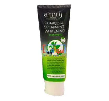 Picture of Amrij Charcoal Spearmint Whitening Toothpaste  (100 ml)