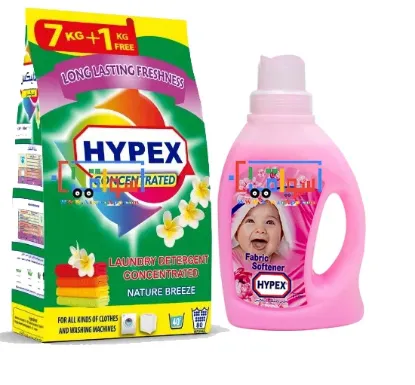 Picture of Hypex Low Foam Detergent Powder 7.0 Kg + 1 KG free+softner